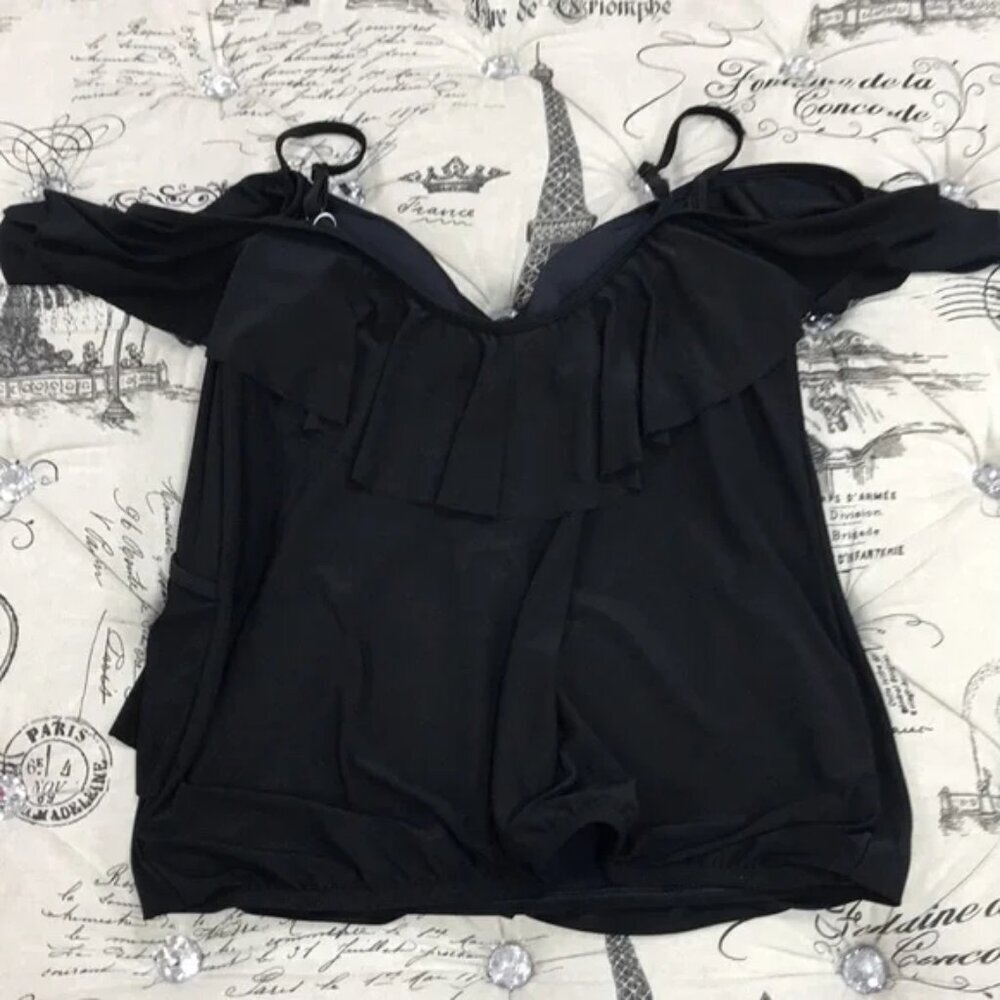 Coco Reef Contours Ruri Ruffled Tankini Top - Picture 8 of 12